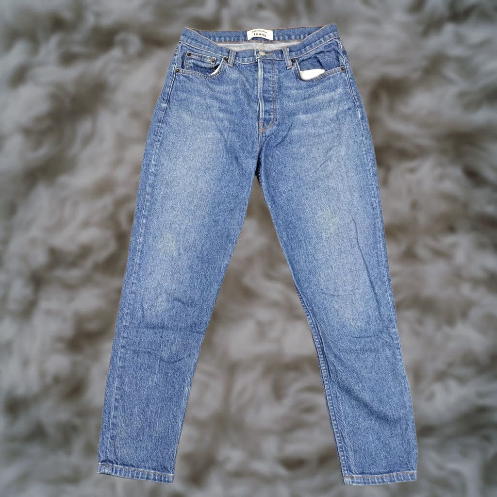 Reformation VINTAGE? No. Reformation Jeans Womens 28 Blue Serena High Skinny Crop Stretch Slim Denim Shirt? Size 28" / US 6 / IT 42 - 1 Thumbnail