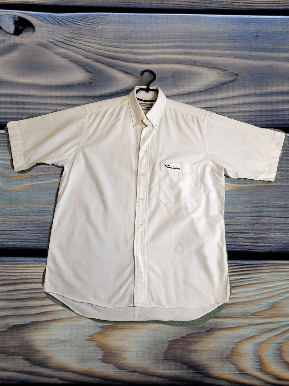 Burberry THOMAS BURBERRY Vintage Rare Mens Cotton short sleeve shirt Size US M / EU 48-50 / 2 - 1 Thumbnail