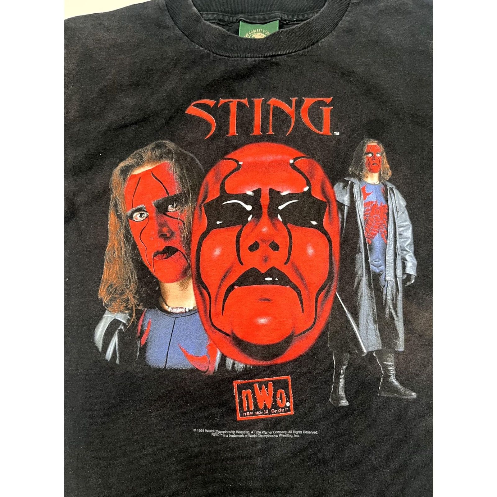 Vintage VINTAGE WCW Sting Shirt Mens Small Black Wrestling NWO Logotel Graphic Tee 1998 Size US S / EU 44-46 / 1 - 6 Thumbnail