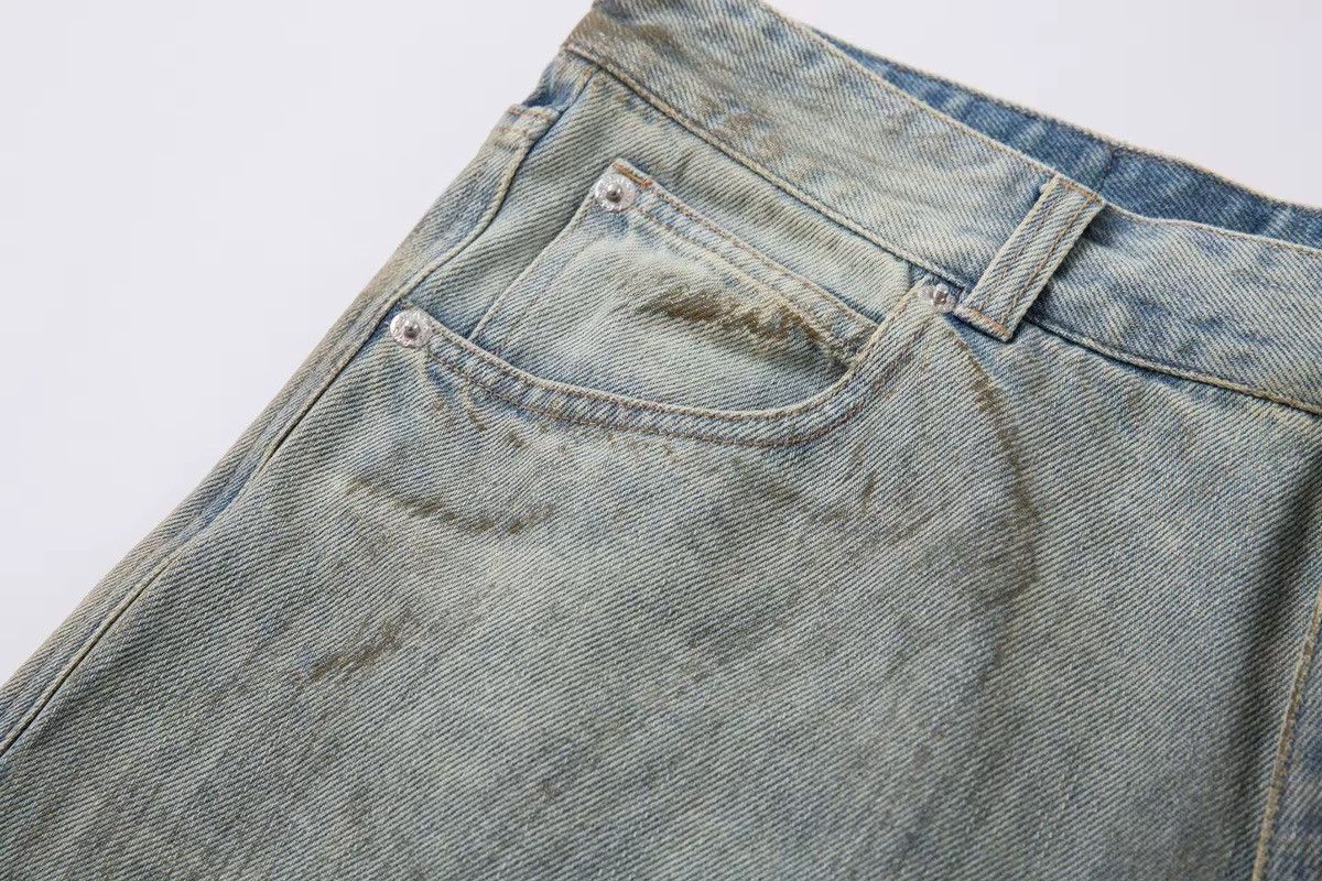 Designer × Vintage Dirty Washed Design Old Retro Vintage Y2k Shorts Size US 32 / EU 48 - 5 Thumbnail