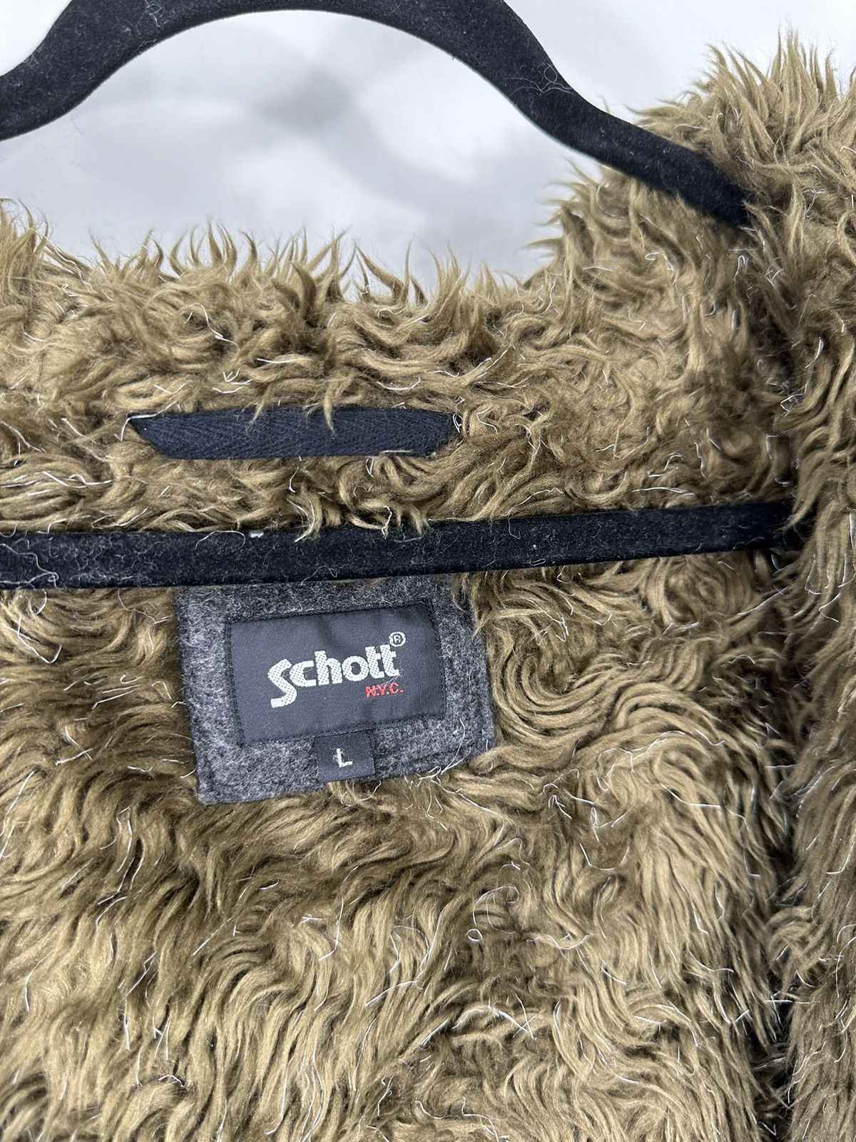 Schott Vintage Schott USA Hooded Heavy Wool Coat Jacket Size US L / EU 52-54 / 3 - 13 Thumbnail