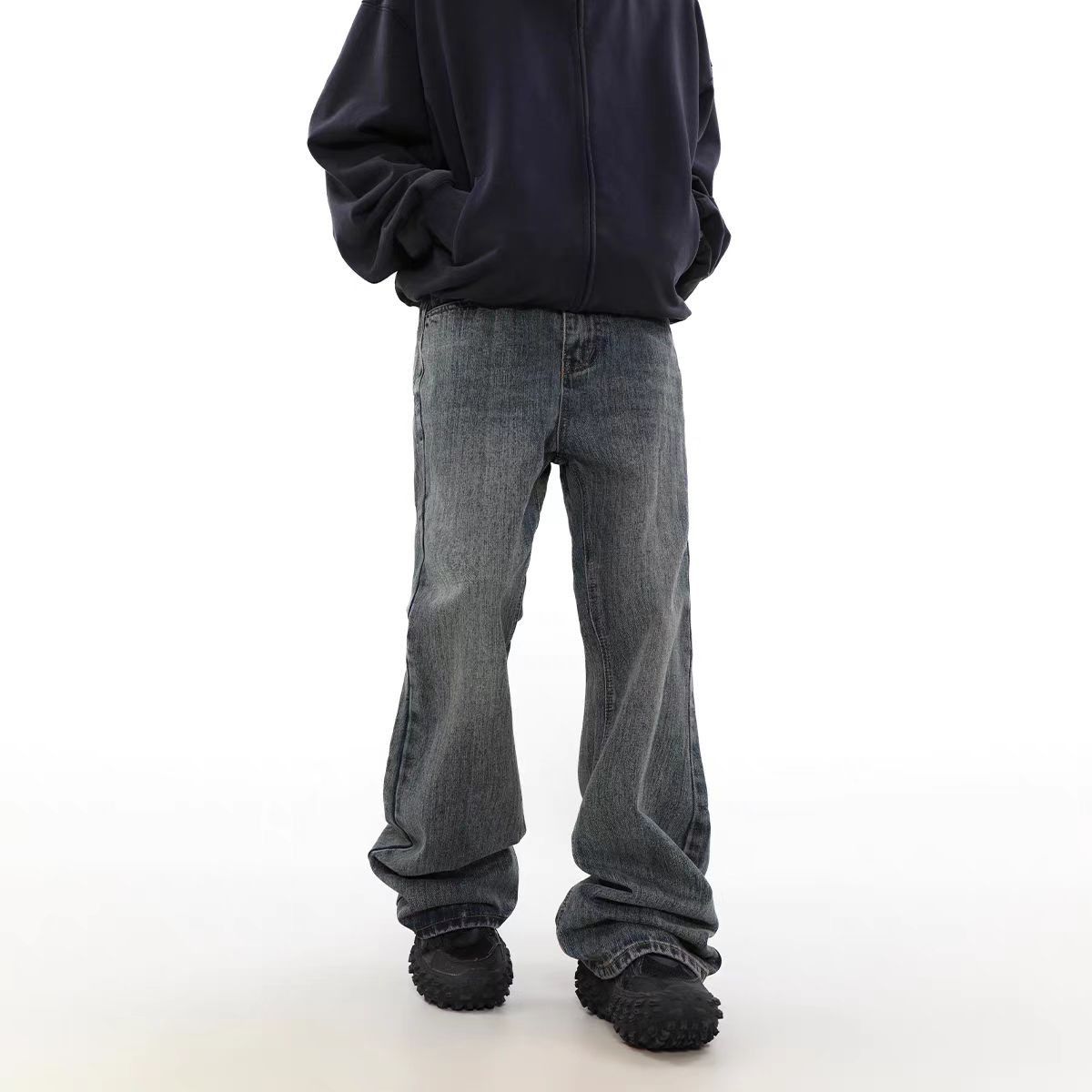Japanese Brand × Jean High street washed vintage micro flare jeans Size US 33 - 3 Thumbnail