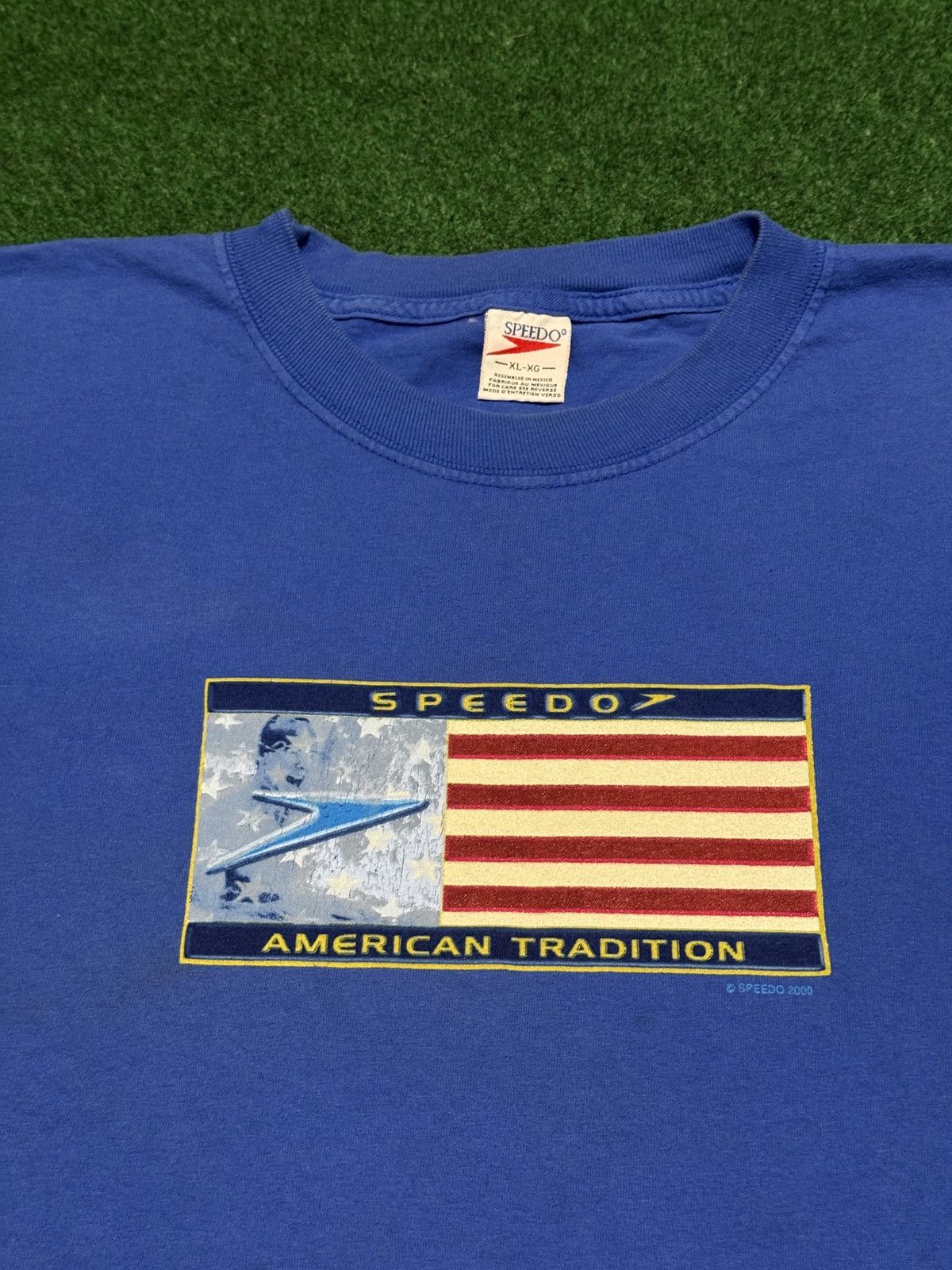 Speedo Vintage Speedo American Tradition Team USA Swimming T Shirt Size US XL / EU 56 / 4 - 2 Thumbnail