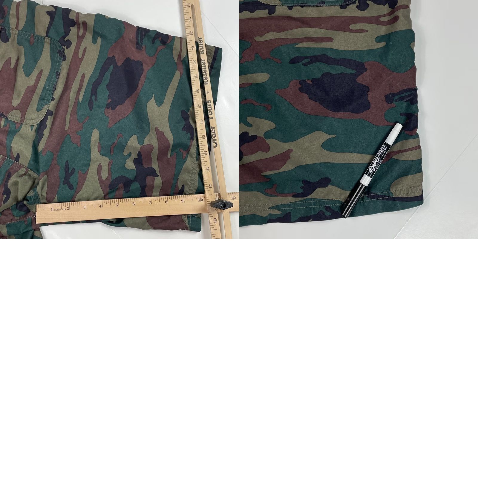 Prana prAna Shorts Mens L Green Swim Men Large Trunks Board Beach Surfing Camouflage Outdoors Size US 33 - 9 Thumbnail