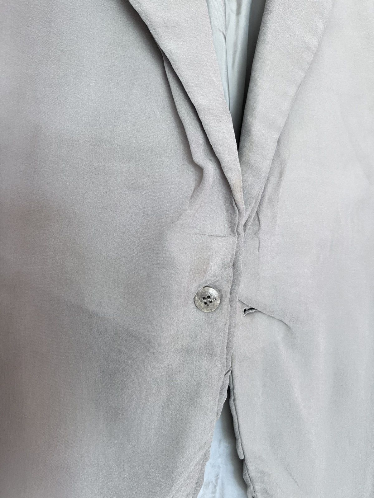 Rick Owens Rick Owens Pearl Silk Blazer Size XXL / US 16-18 / IT 52-54 - 3 Thumbnail
