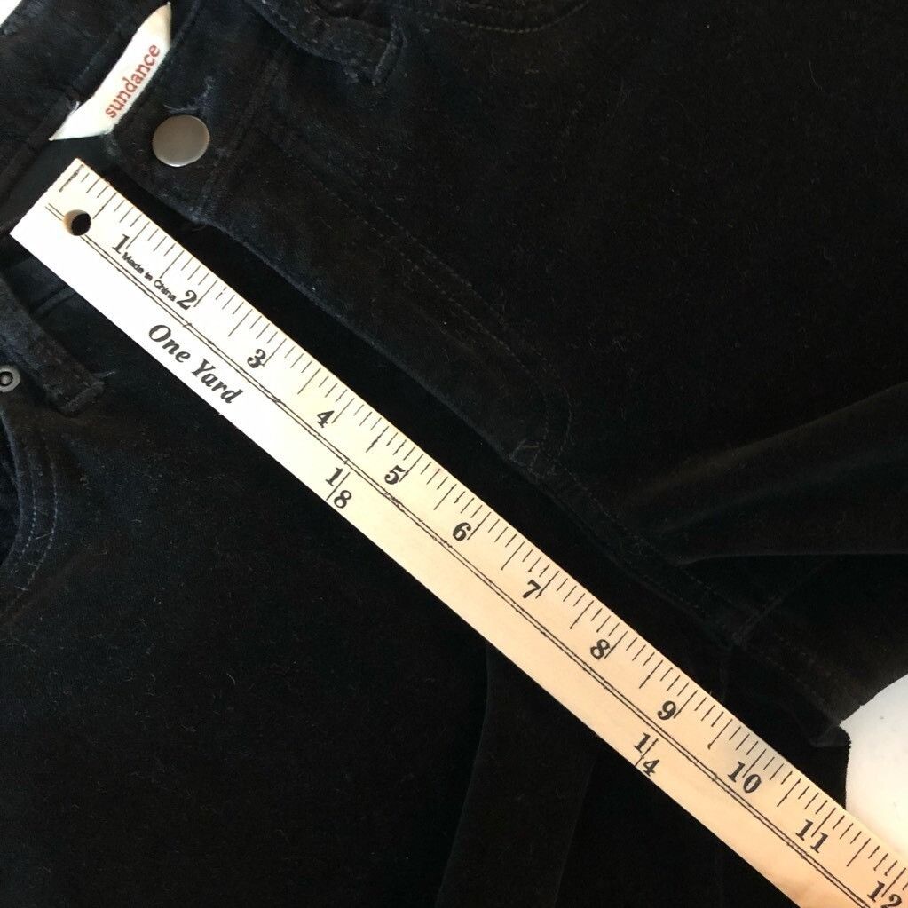 Other Sundance Catalog Womens Slim Skinny Jeans Velvet Black Stret Size 28" / US 6 / IT 42 - 4 Thumbnail