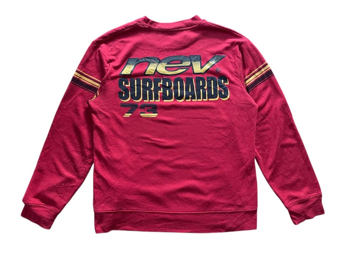 Vintage Vintage 90s Nev Surfboards Backhit Sweatshirt Size US M / EU 48-50 / 2 - 1 Thumbnail