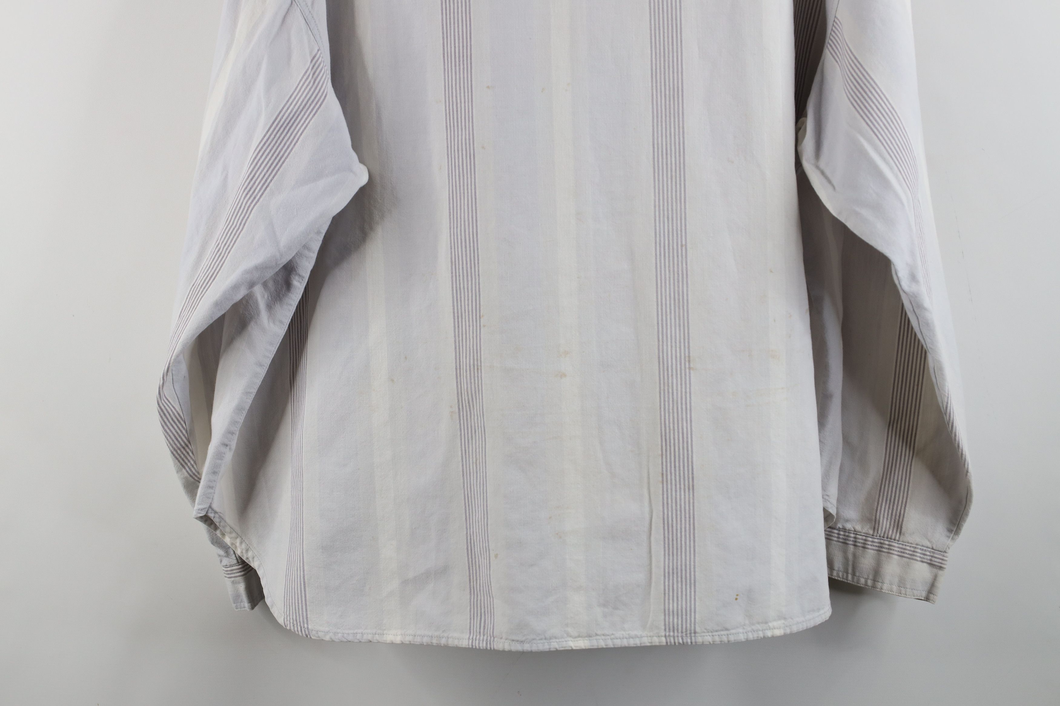 Vintage Vintage 90s Streetwear Baggy Big Pocket Striped Button Shirt Size XL / US 12-14 / IT 48-50 - 15 Thumbnail