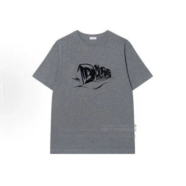 Japanese Brand Dior Logo Print Loose Crewneck T-shirt. Size US M / EU 48-50 / 2 - 1 Thumbnail