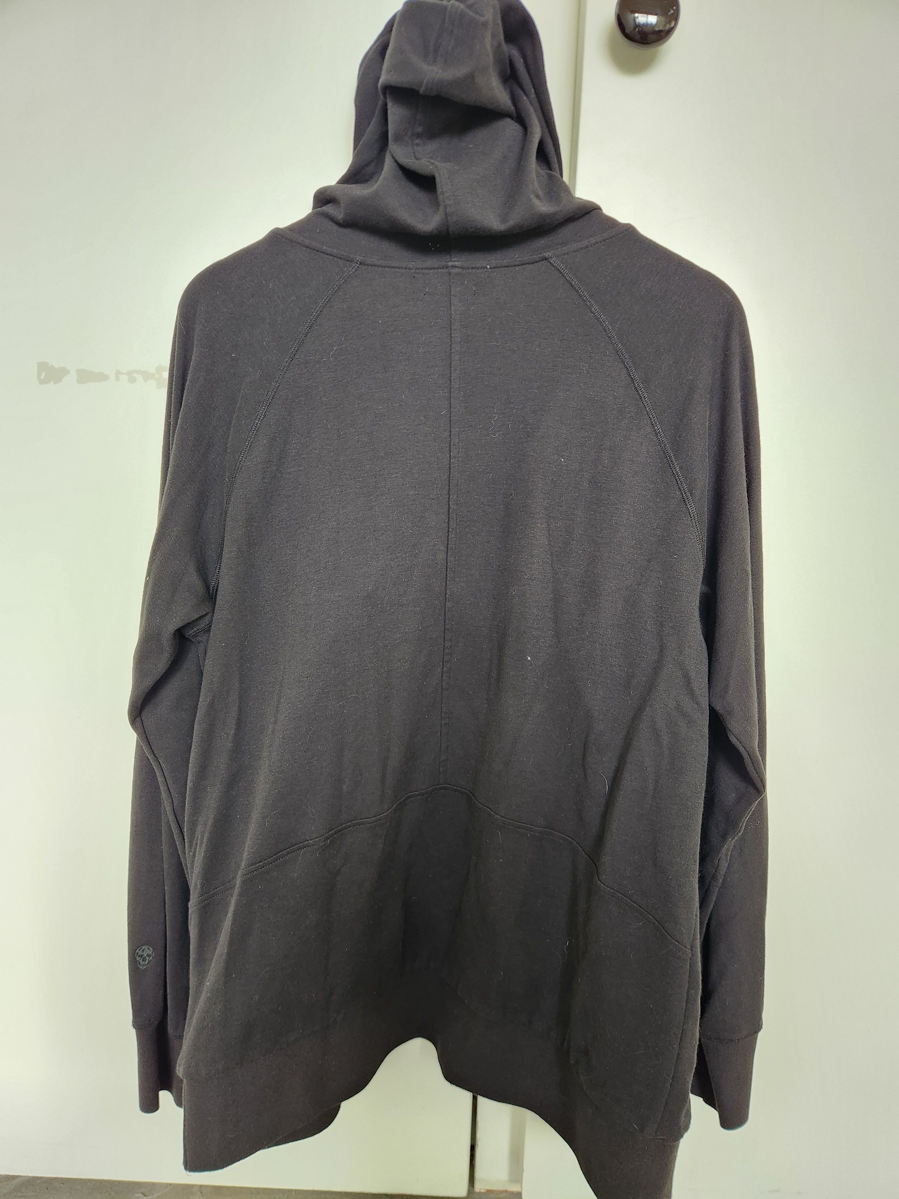 Alexander McQueen Asymmetrical black zipper light weight jacket w/ hood Size US M / EU 48-50 / 2 - 7 Thumbnail