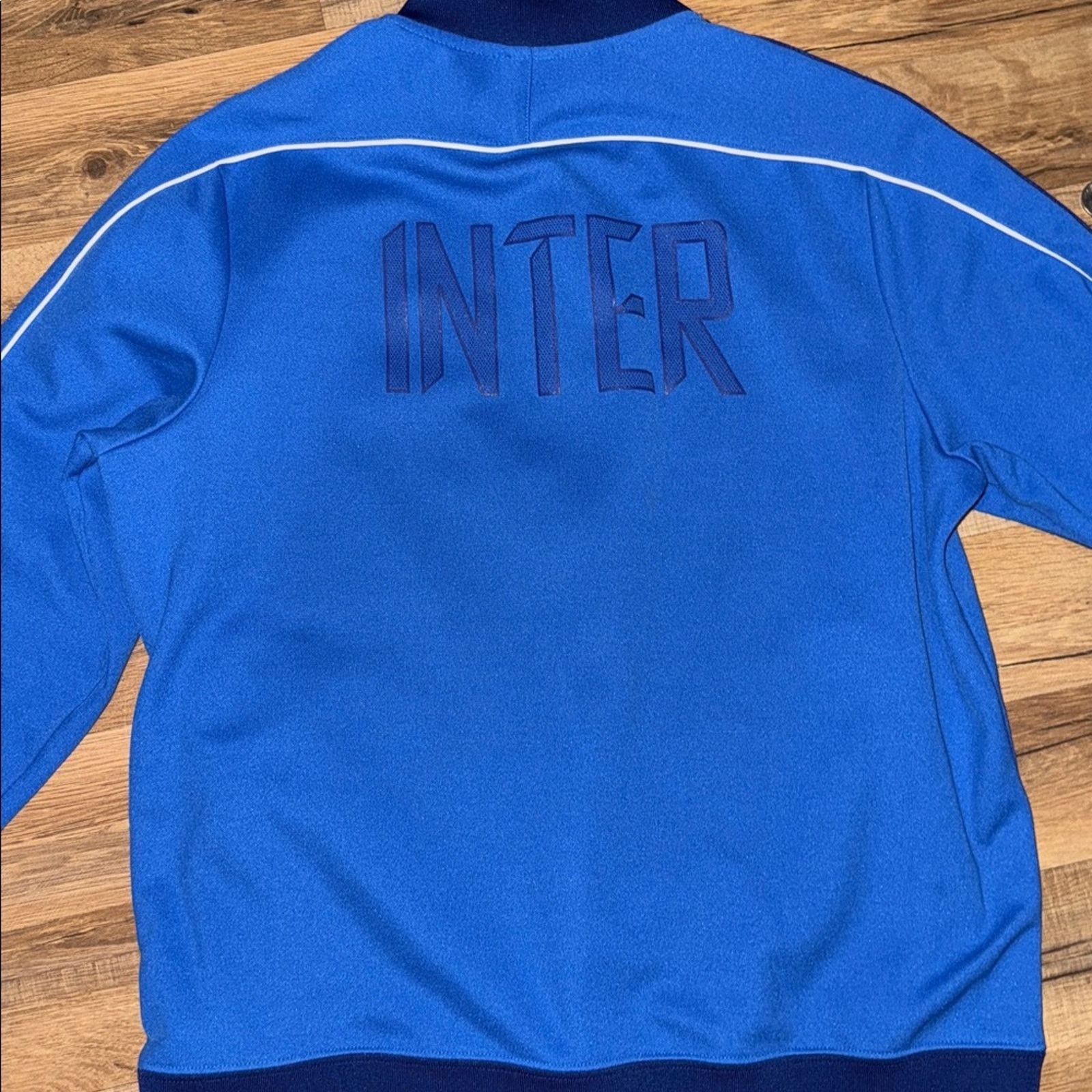 Nike 2012 Nike Inter Milan Zip Up Sweatshirt Size US L / EU 52-54 / 3 - 2 Thumbnail