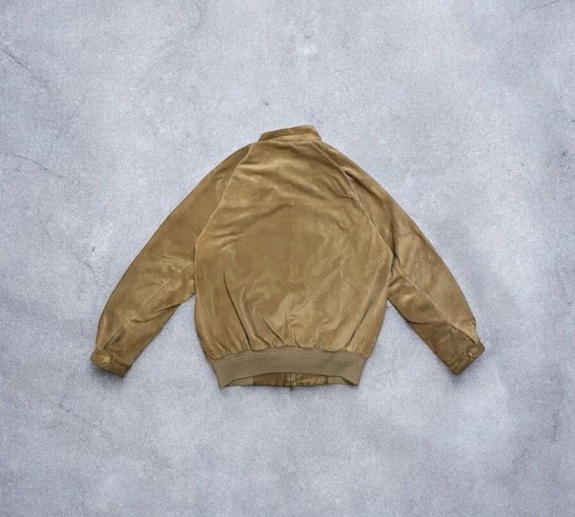 Mercedes-Benz Leather suede bomber jacket mercedes benz made in italy 90s Size US XL / EU 56 / 4 - 2 Thumbnail