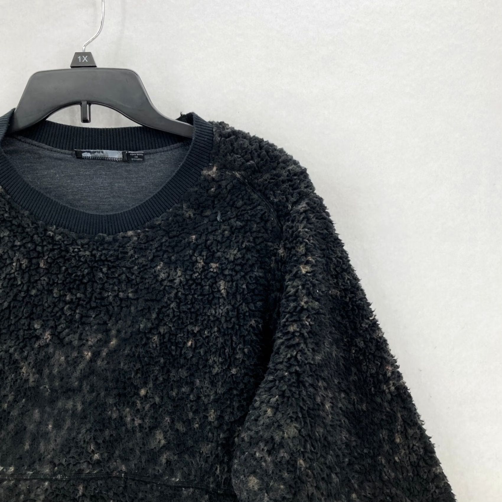 Prana prAna Polar Escape Fleece Sweatshirt Women XL Black Speckled Outdoor Cozy Sweatshirt Size XL / US 12-14 / IT 48-50 - 2 Thumbnail