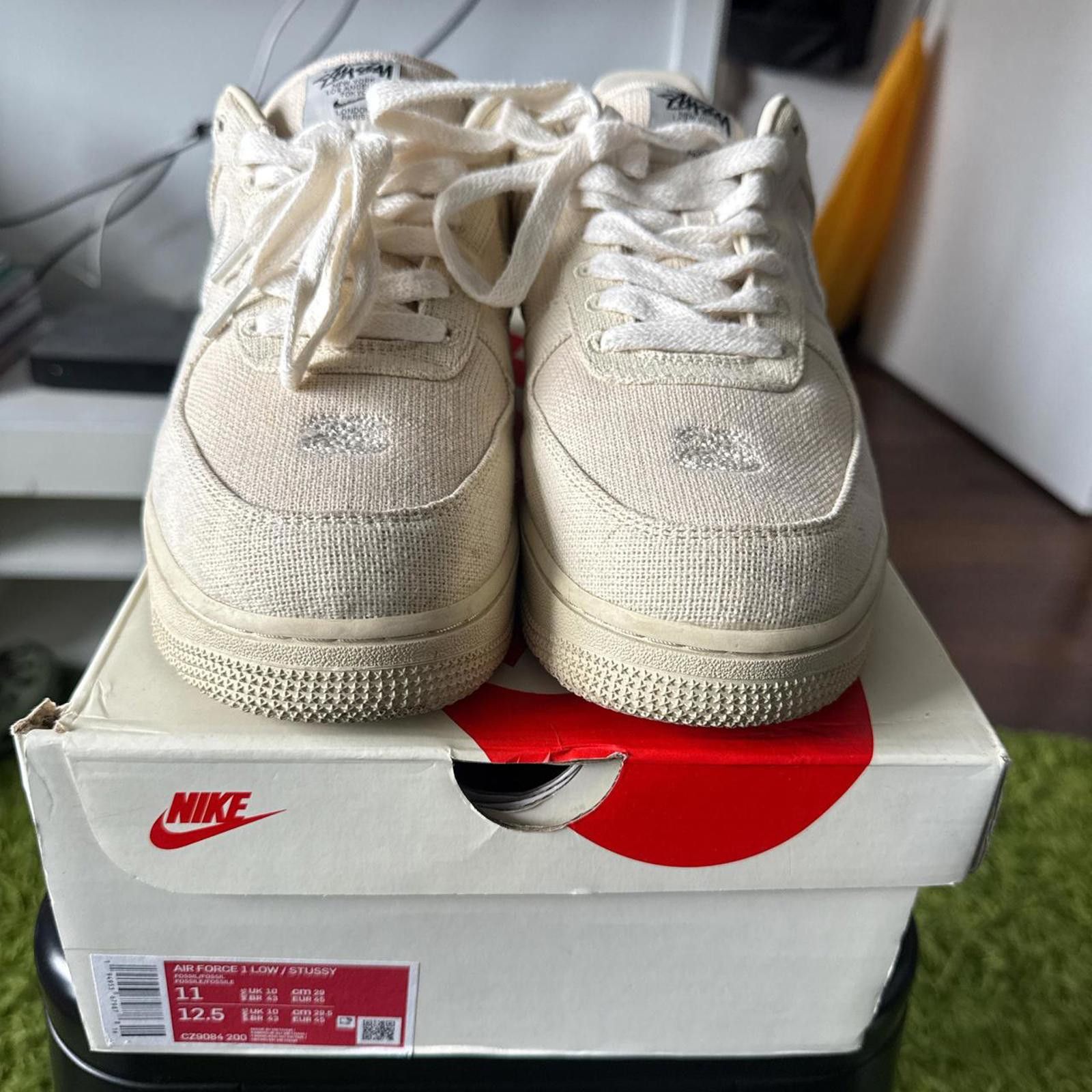 Nike NIKE Air Force 1 Low / Stussy (2020) Size US 11 / EU 44 - 3 Thumbnail