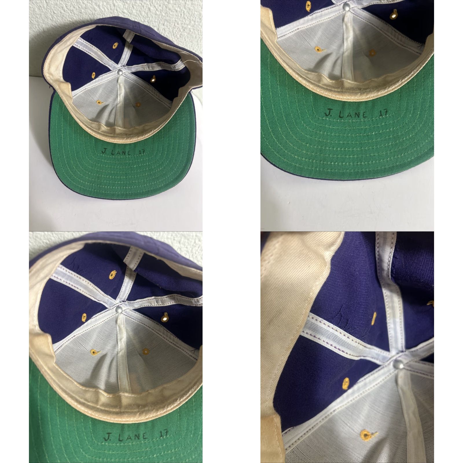 New Era VINTAGE New Era Major League Promodel Baseball Hat 7 1/8 Purple Gold L Mens Baseball Cap Size ONE SIZE - 9 Thumbnail