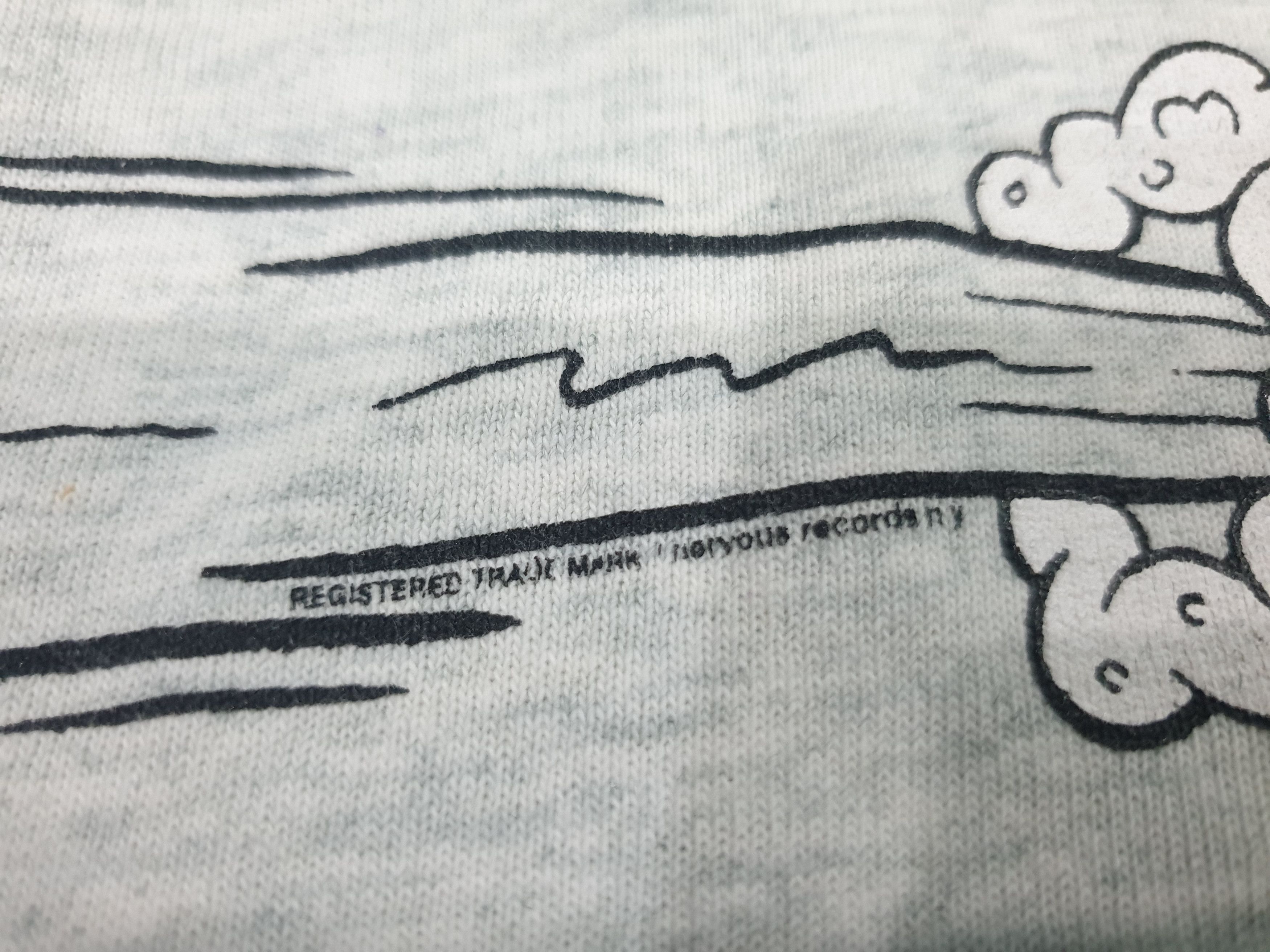 Vintage 90s Nervous Records T-shirt Size US M / EU 48-50 / 2 - 5 Thumbnail