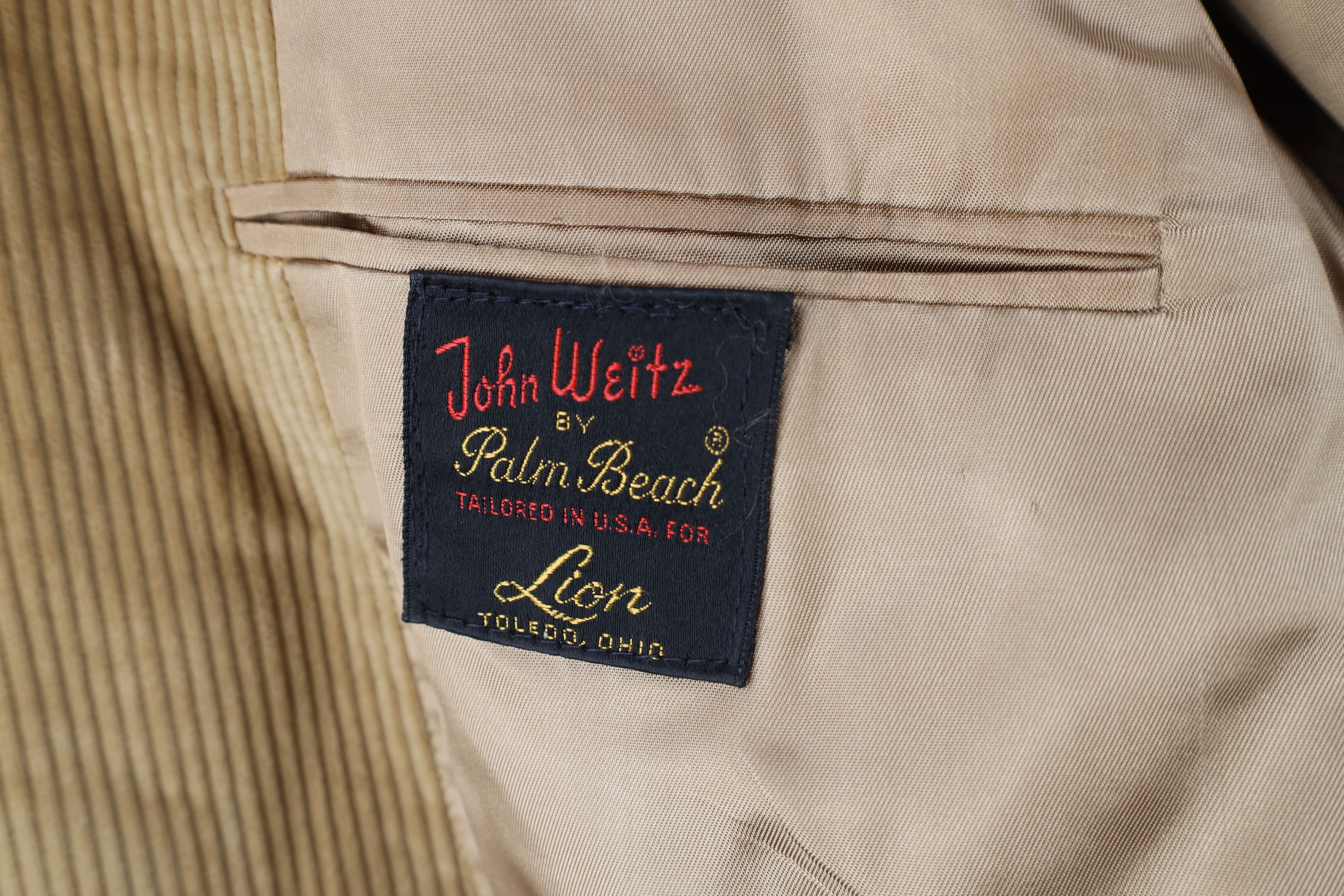 Vintage Vintage 60s 70s Palm Beach Patch Corduroy Suit Coat Blazer Size US XXL / EU 58 / 5 - 11 Thumbnail