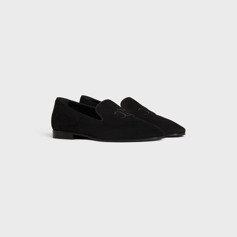Celine o1w1db10526 361344 Triomphe Loafers in Black Size US 12 / EU 45 - 3 Thumbnail