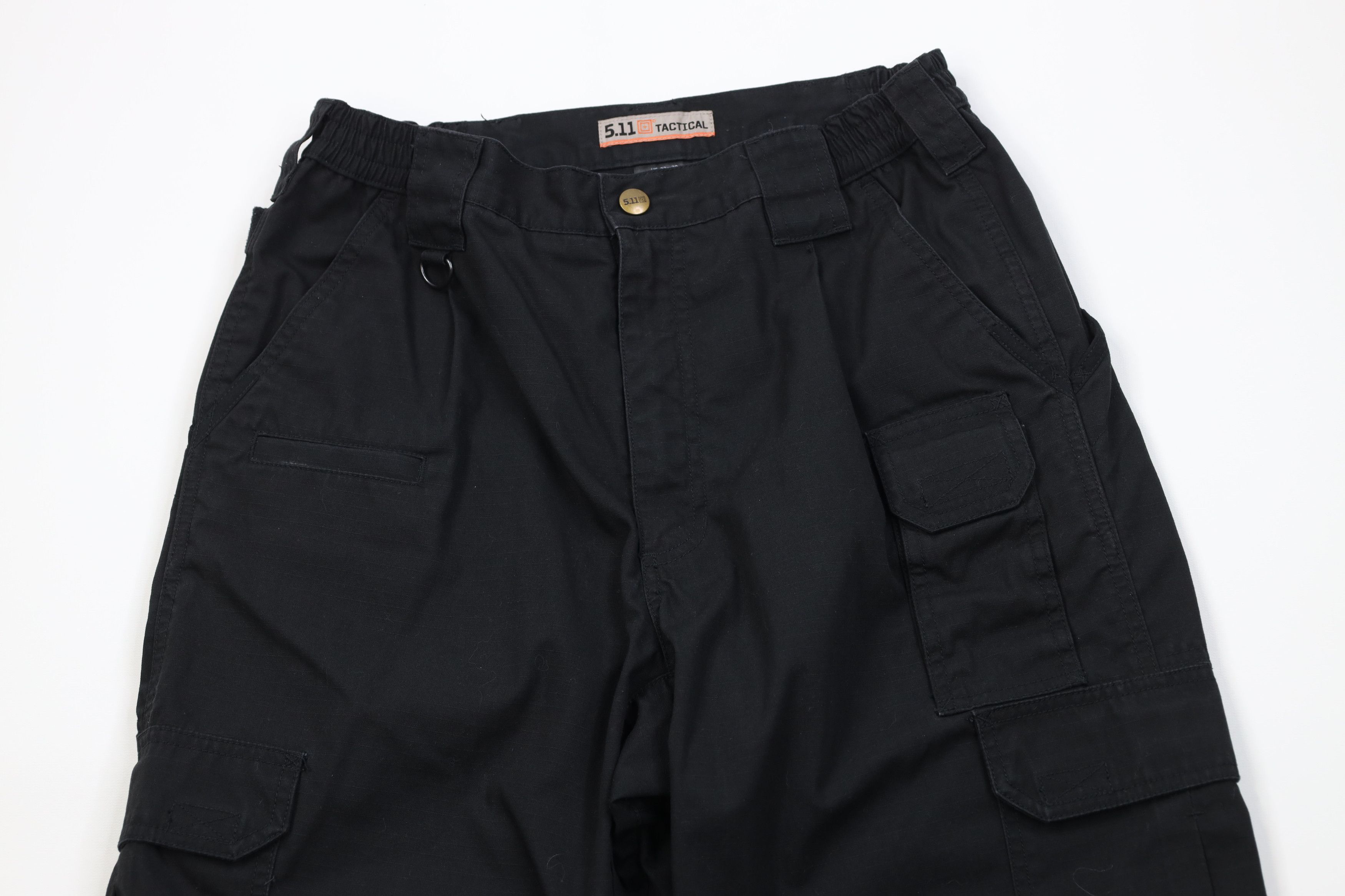 Vintage 5.11 Tactical Series Pro Double Knee Cargo Pants Black Size US 32 / EU 48 - 2 Thumbnail