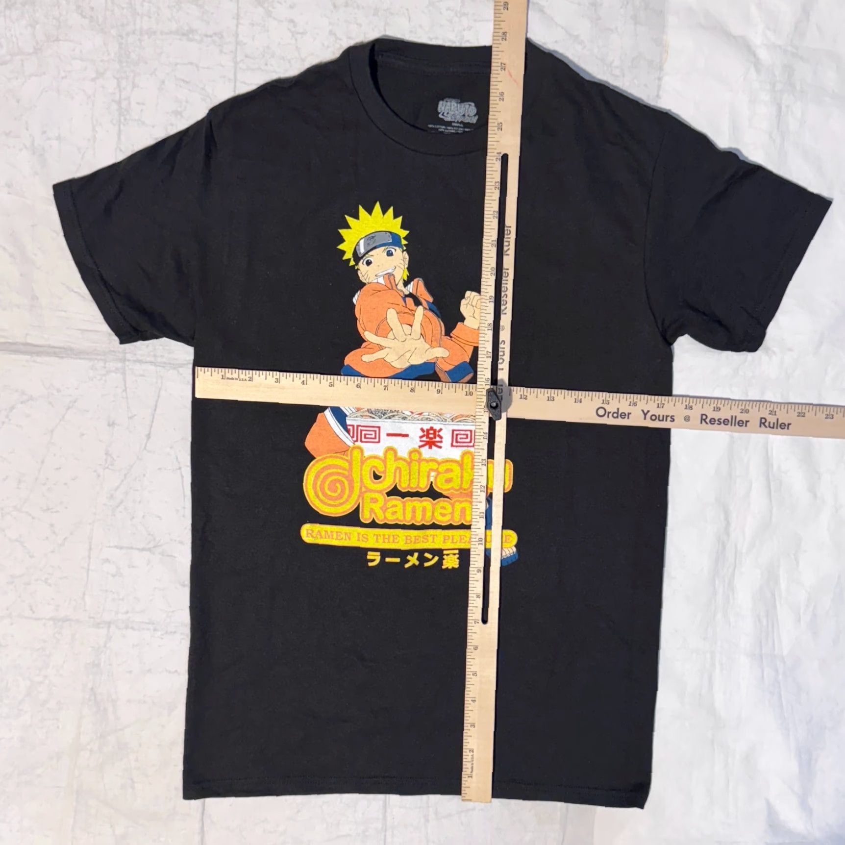 Vintage Naruto Ichiraku Ramen Shop Black Anime Graphic Tshirt - Small Size US S / EU 44-46 / 1 - 3 Thumbnail