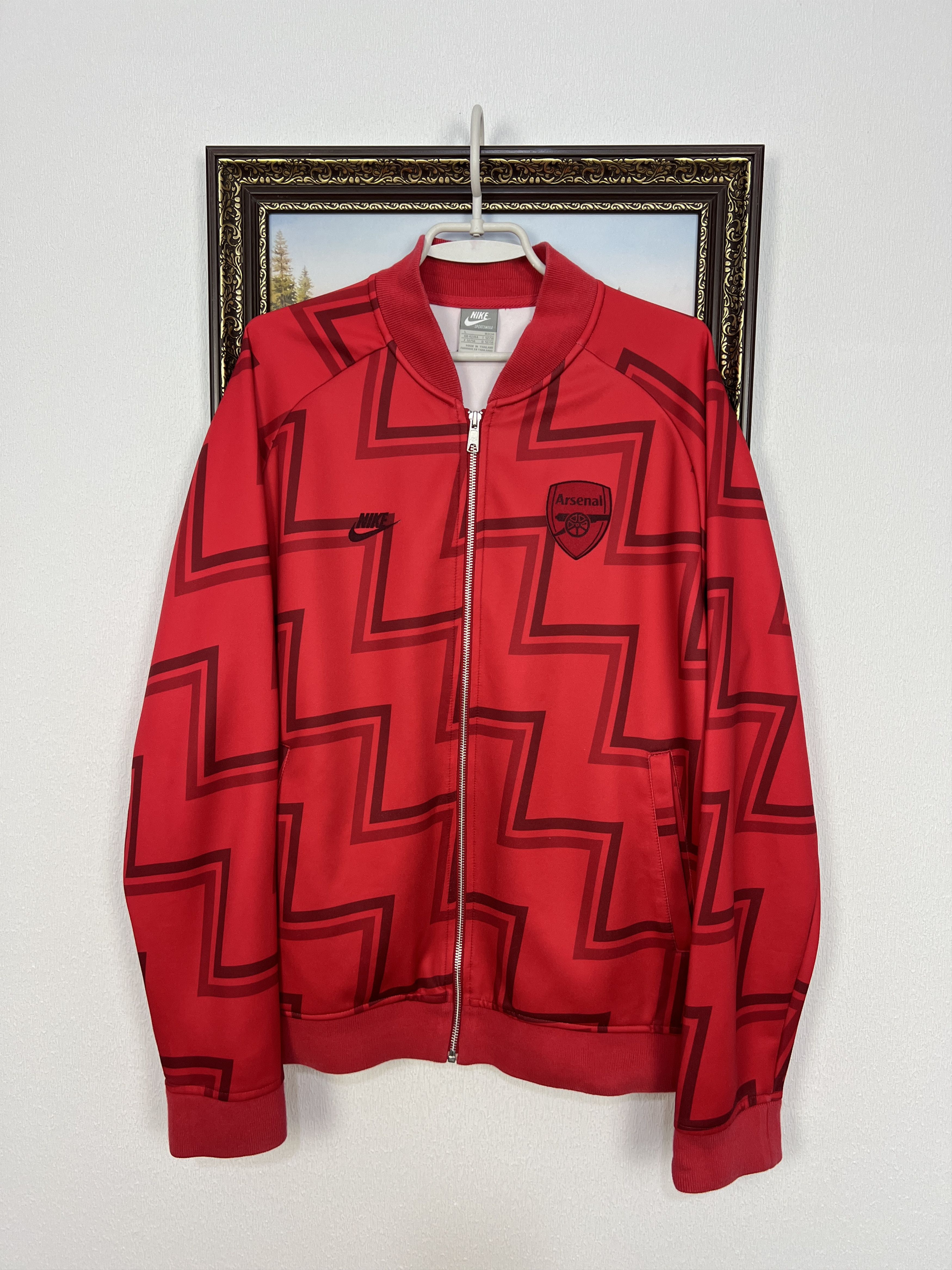 Nike Vintage Nike Arsenal Football Jacket Soccer Track Top Zip Size US L / EU 52-54 / 3 - 1 Thumbnail