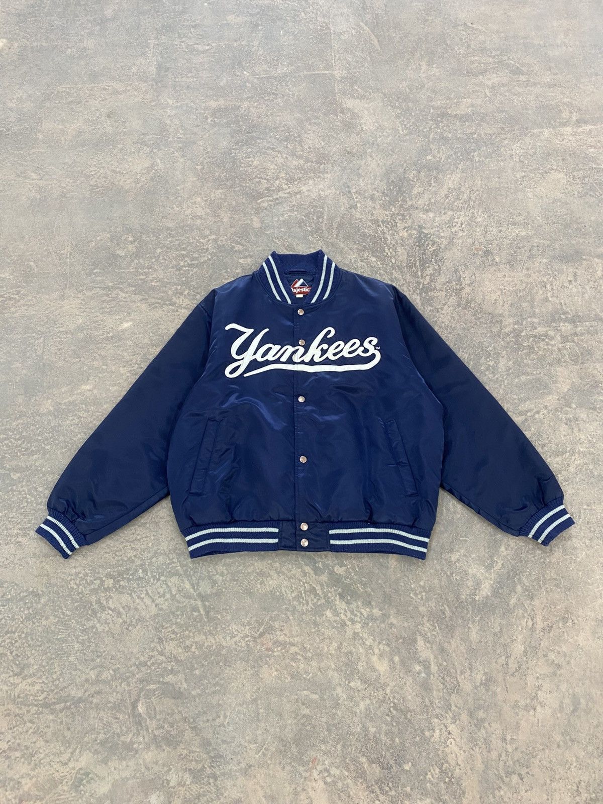 Majestic Majestic Yankees Baseball Bomber Jacket 90s Mlb Size US XL / EU 56 / 4 - 1 Thumbnail