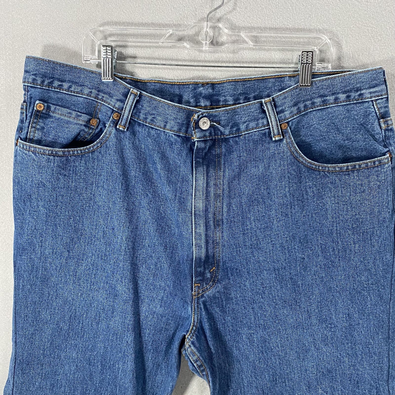 Levi's Levis 550 Denim Blue Jeans Straight Leg Pants Mens W42 x L30 Size US 42 / EU 58 - 2 Thumbnail