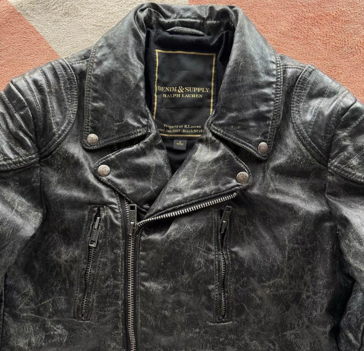 Denim & Supply Ralph Lauren Denim Supply Ralph Lauren Coated Asymmetrical Zip Jacket K22 Size US S / EU 44-46 / 1 - 5 Thumbnail