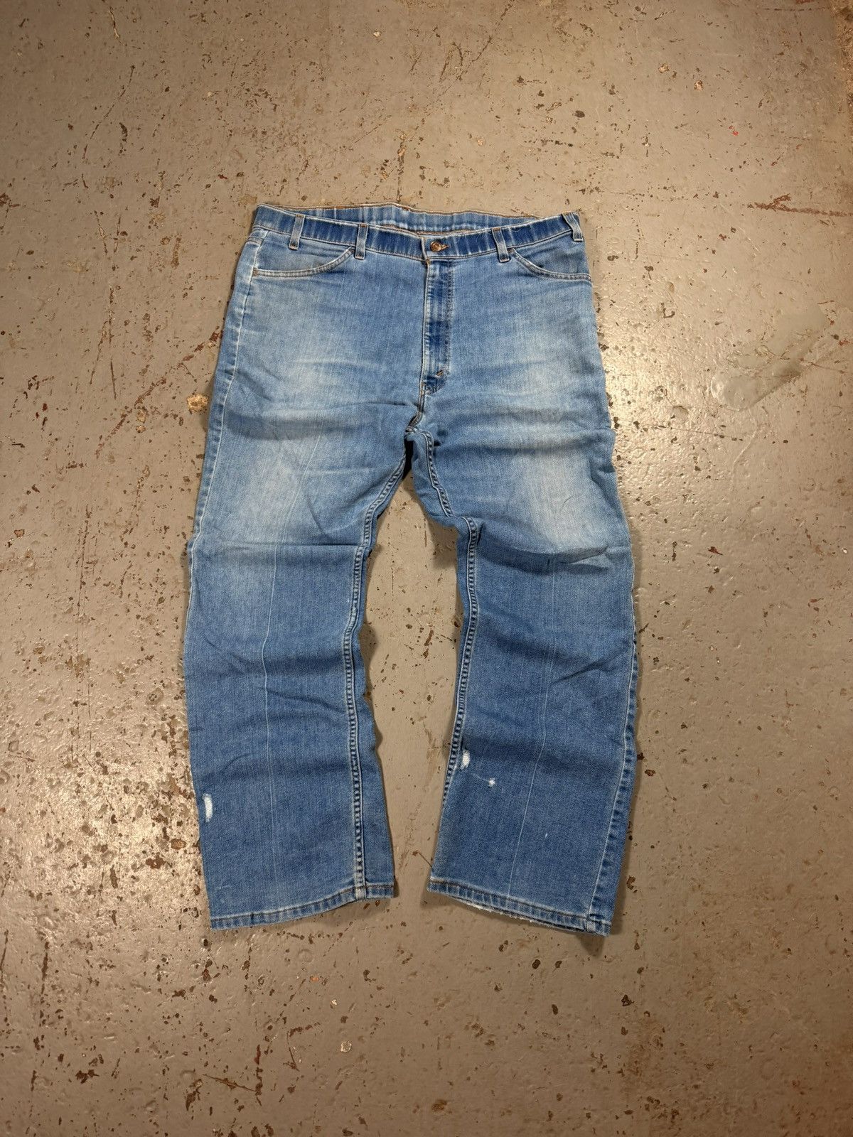 Levi's Vintage Distressed Orange Tag 1970s Denim Jeans Size US 38 / EU 54 - 1 Thumbnail