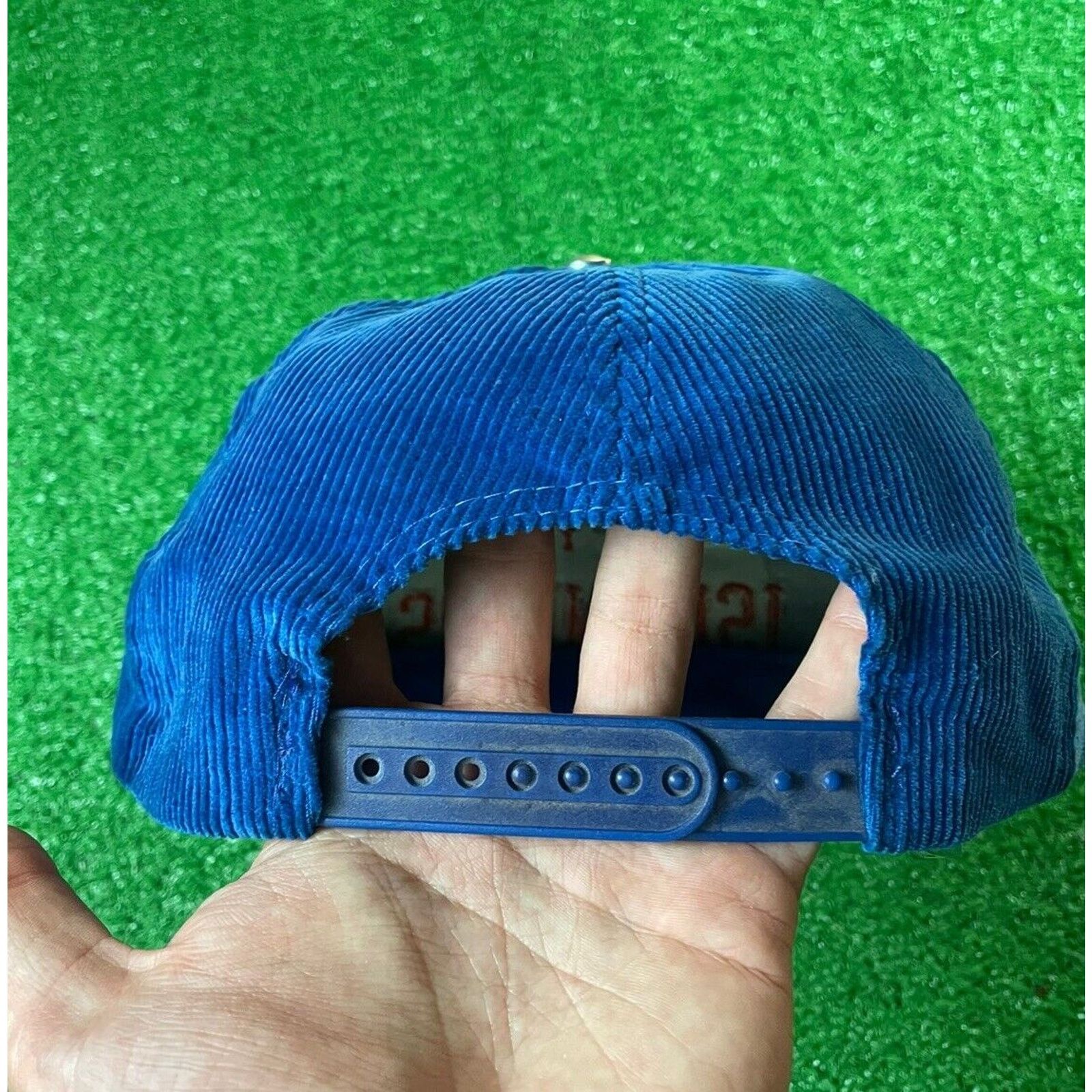 NHL Vintage 90s New York Islanders Faded Corduroy Snapback Hat Size ONE SIZE - 3 Thumbnail
