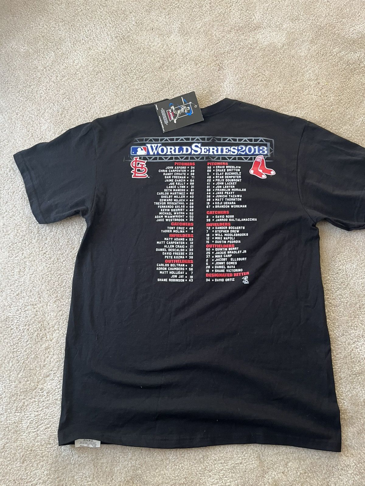Majestic × Vintage 2013 World Series Boston Red Sox Cardinals roster shirt Size US L / EU 52-54 / 3 - 3 Thumbnail