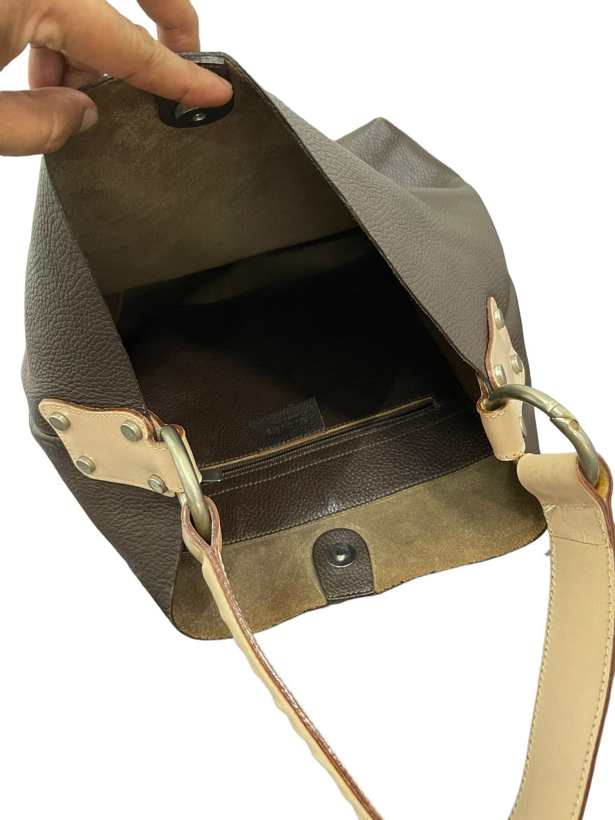 Genuine Leather Full Leather En Quete Italy Shoulder Bag 3🟩 Size ONE SIZE - 17 Thumbnail