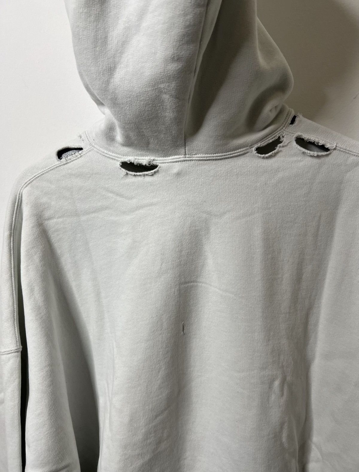 Balenciaga Balenciaga “Hi My Name Is” FW21 Distressed Hoodie Size US S / EU 44-46 / 1 - 7 Thumbnail