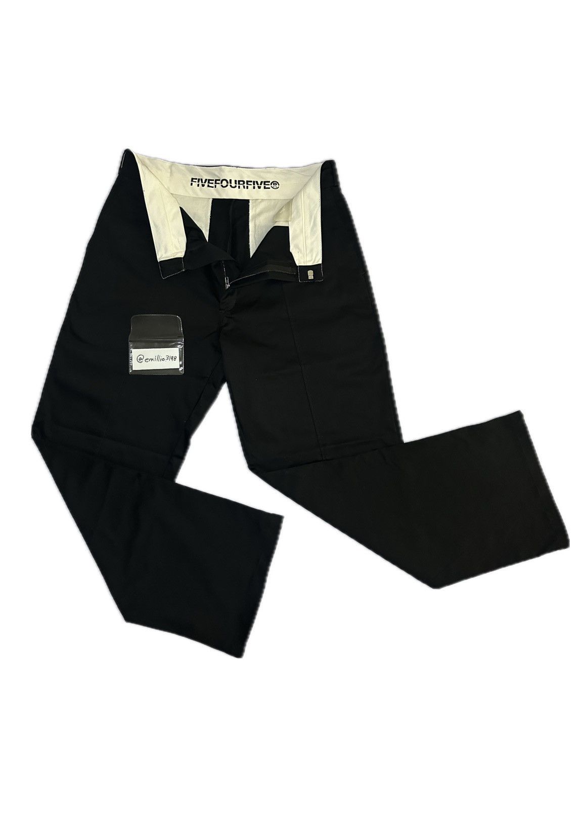 image of Five Four 545 Wide Tailored Pants in Black, Men's (Size 32)