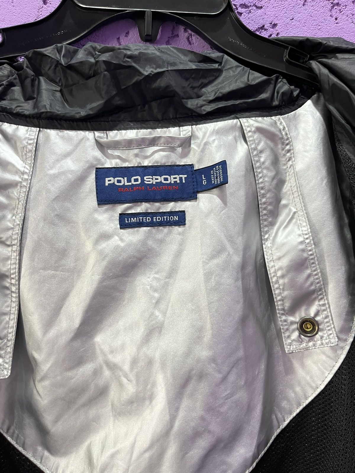 Ralph Lauren Sport Polo Sport Ralph Lauren Silver Reflective Windbreaker Size US XL / EU 56 / 4 - 9 Thumbnail