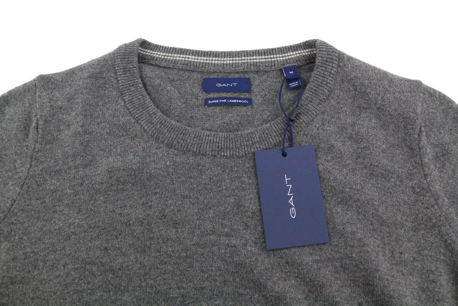 Gant SUPERFINE LAMBSWOOL C-NECK M Dark Grey Melange 88101 Size M / US 6-8 / IT 42-44 - 4 Thumbnail