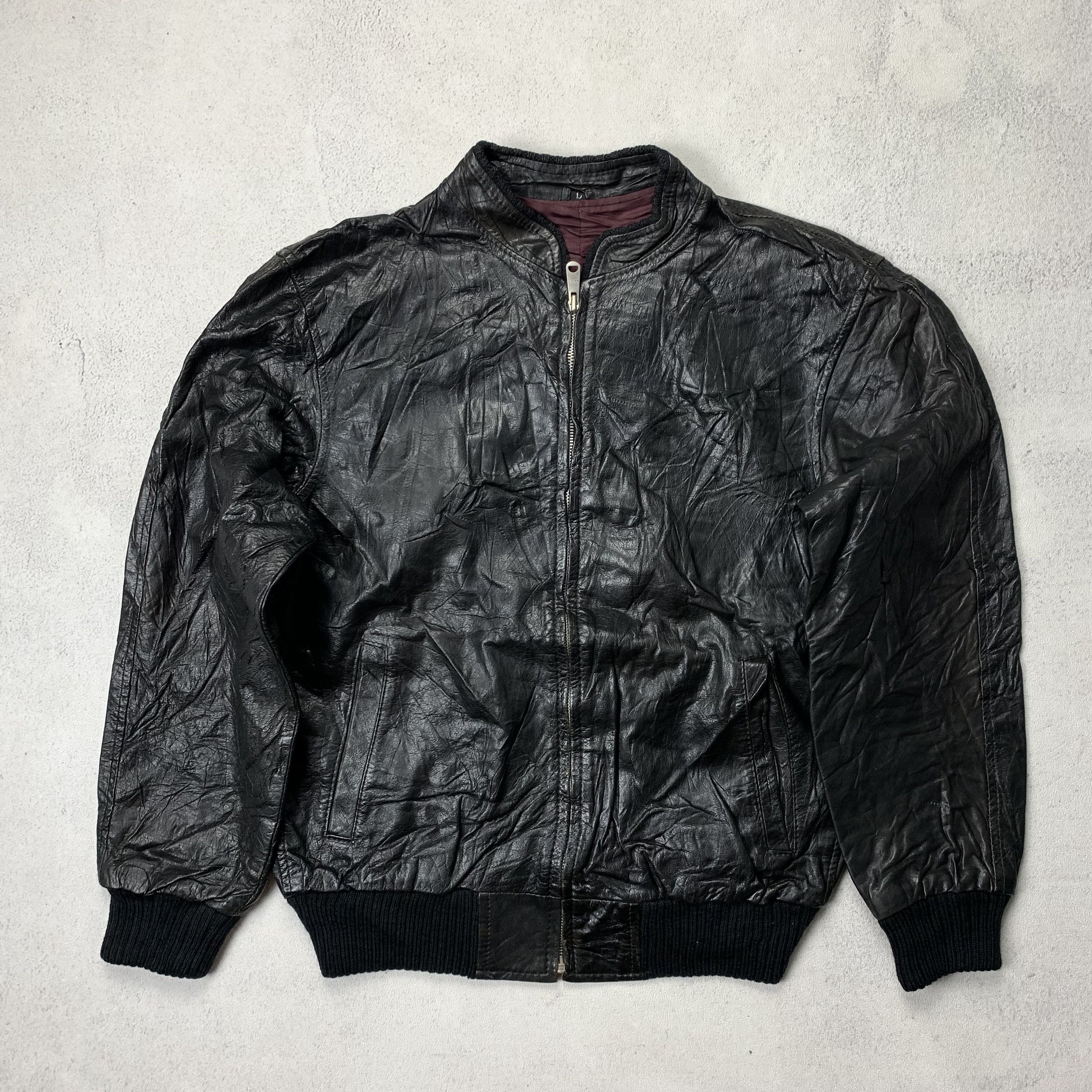 Genuine Leather Vintage Leather Jacket Japanese Brand Size US S / EU 44-46 / 1 - 1 Thumbnail