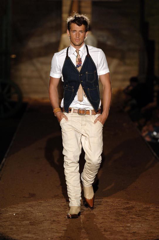 Dsquared2 SS 2006 Dsquared2 Denim Jeans Harness Vest Rare Runway Size US L / EU 52-54 / 3 - 1 Thumbnail