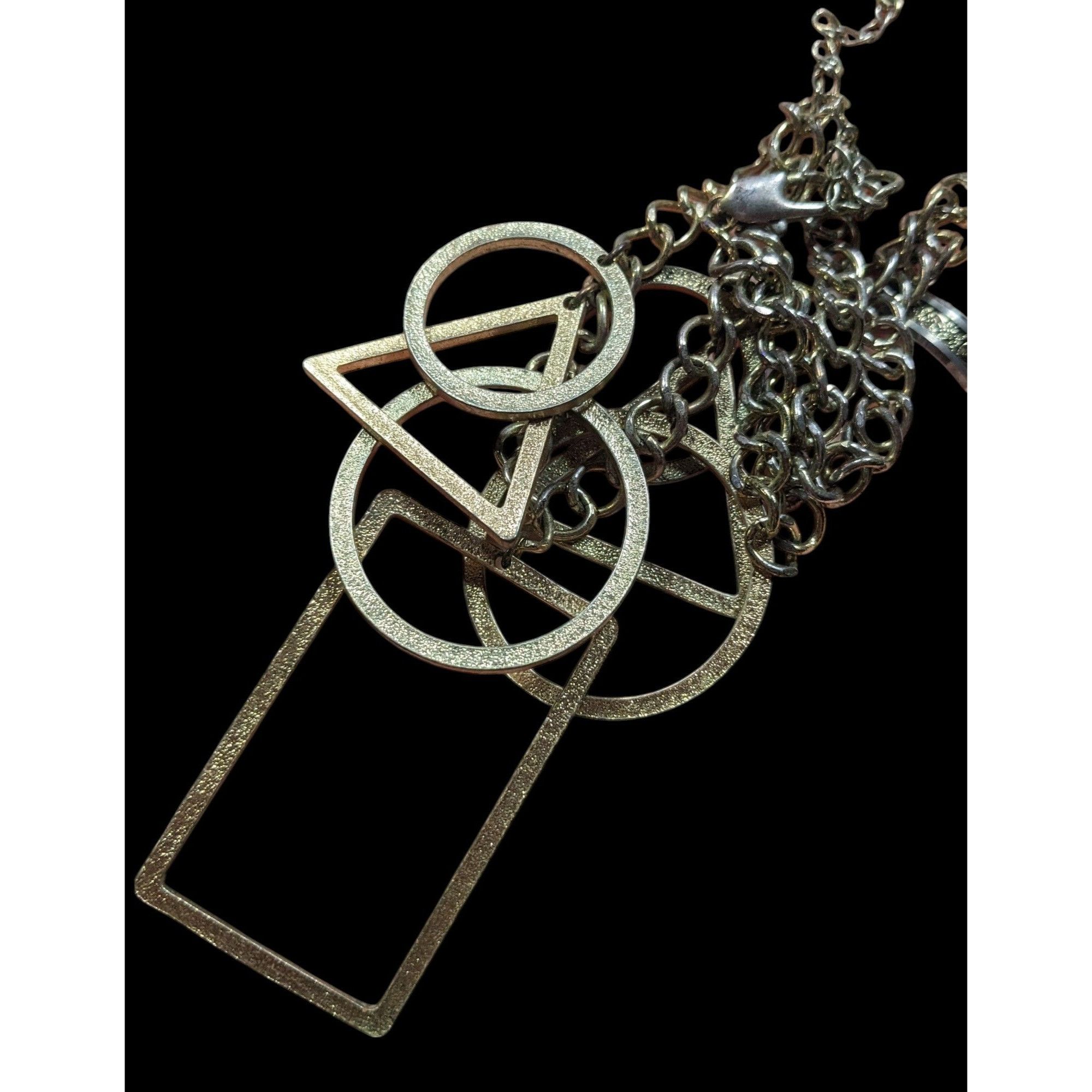 Other Funky Open Geometric Shape Charm Necklace Size ONE SIZE - 3 Thumbnail