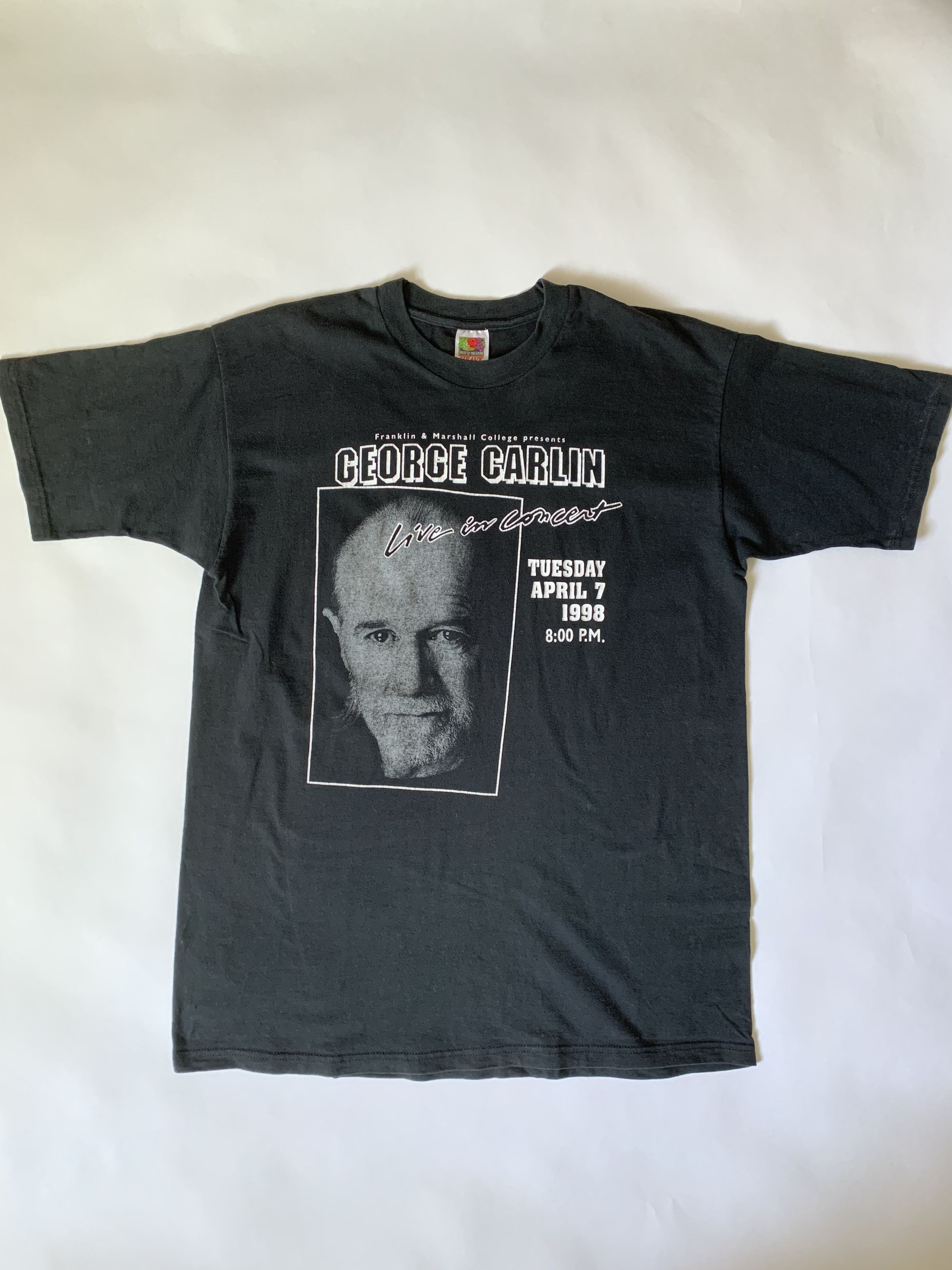 Vintage 1998 George Carlin Live Tour STAFF Tee Size US XL / EU 56 / 4 - 1 Thumbnail