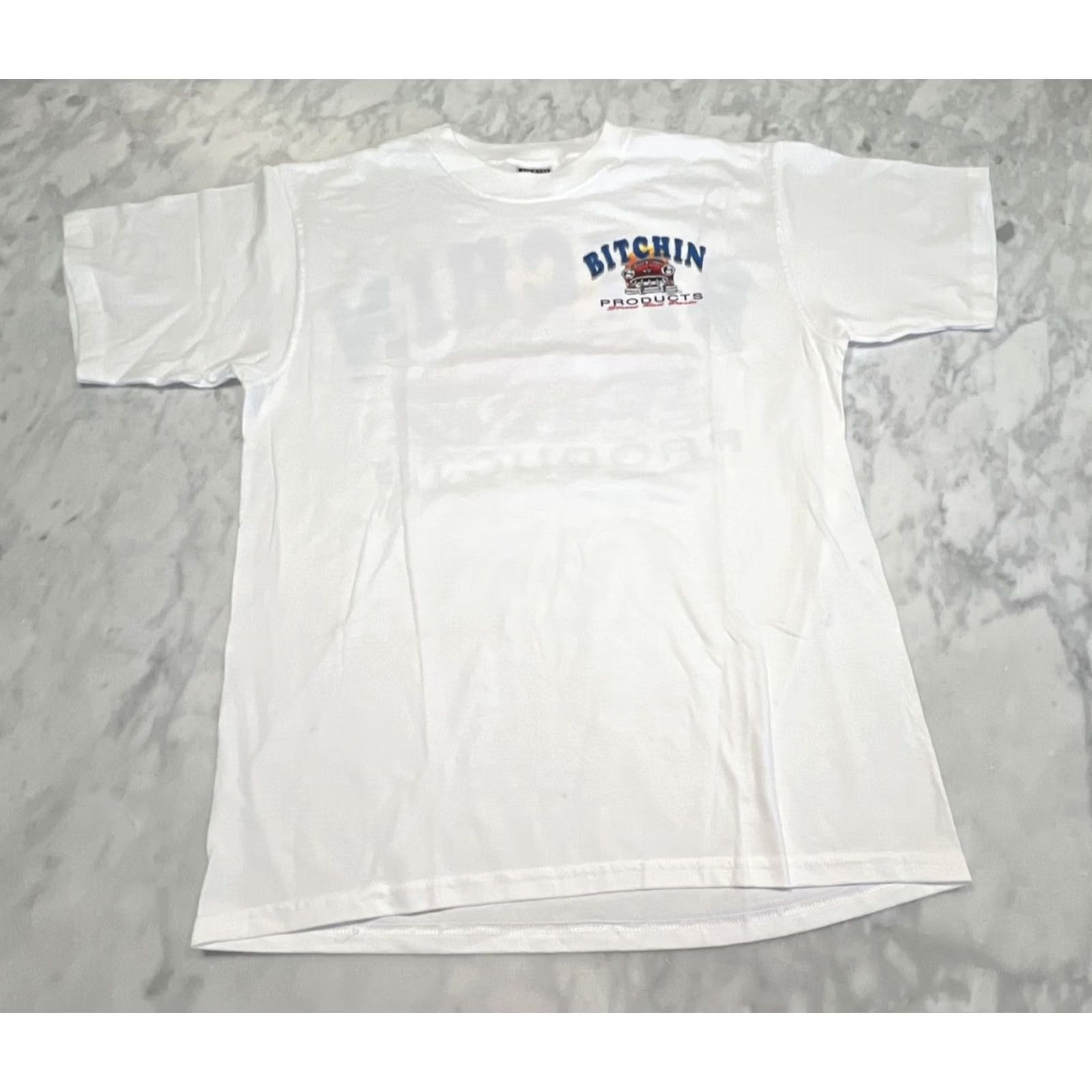Jerzees Jerzees T-Shirt Men’s M Double Side Street Hot Rod Parts Gray 2000s vintage? No. (Note: Original terms preserved as per constraints) Size US M / EU 48-50 / 2 - 4 Thumbnail