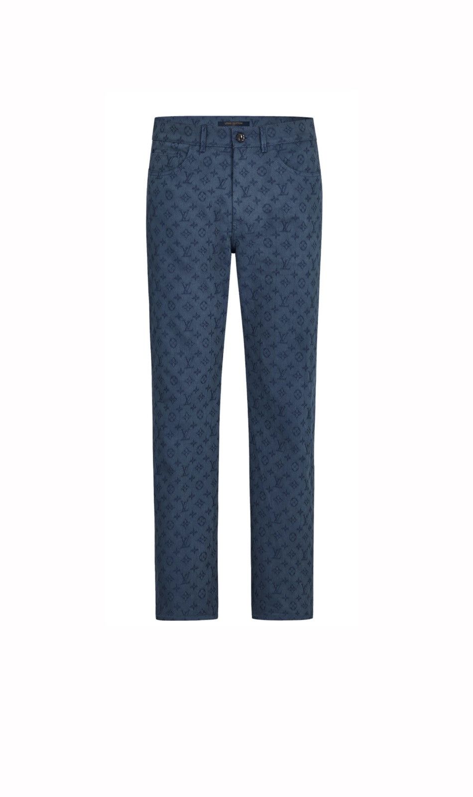 Louis Vuitton Louis Vuitton blue monogram slim denim jeans 33 Size US 33 - 1 Thumbnail