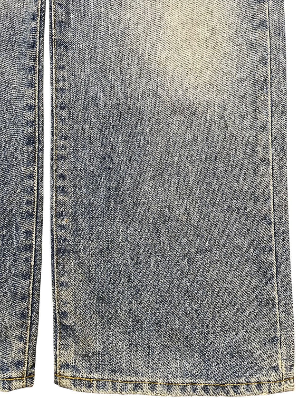 Uniqlo Vintage Uniqlo Blue Mud Wash Faded Distress Whiskers Baggy Size US 36 / EU 52 - 8 Thumbnail