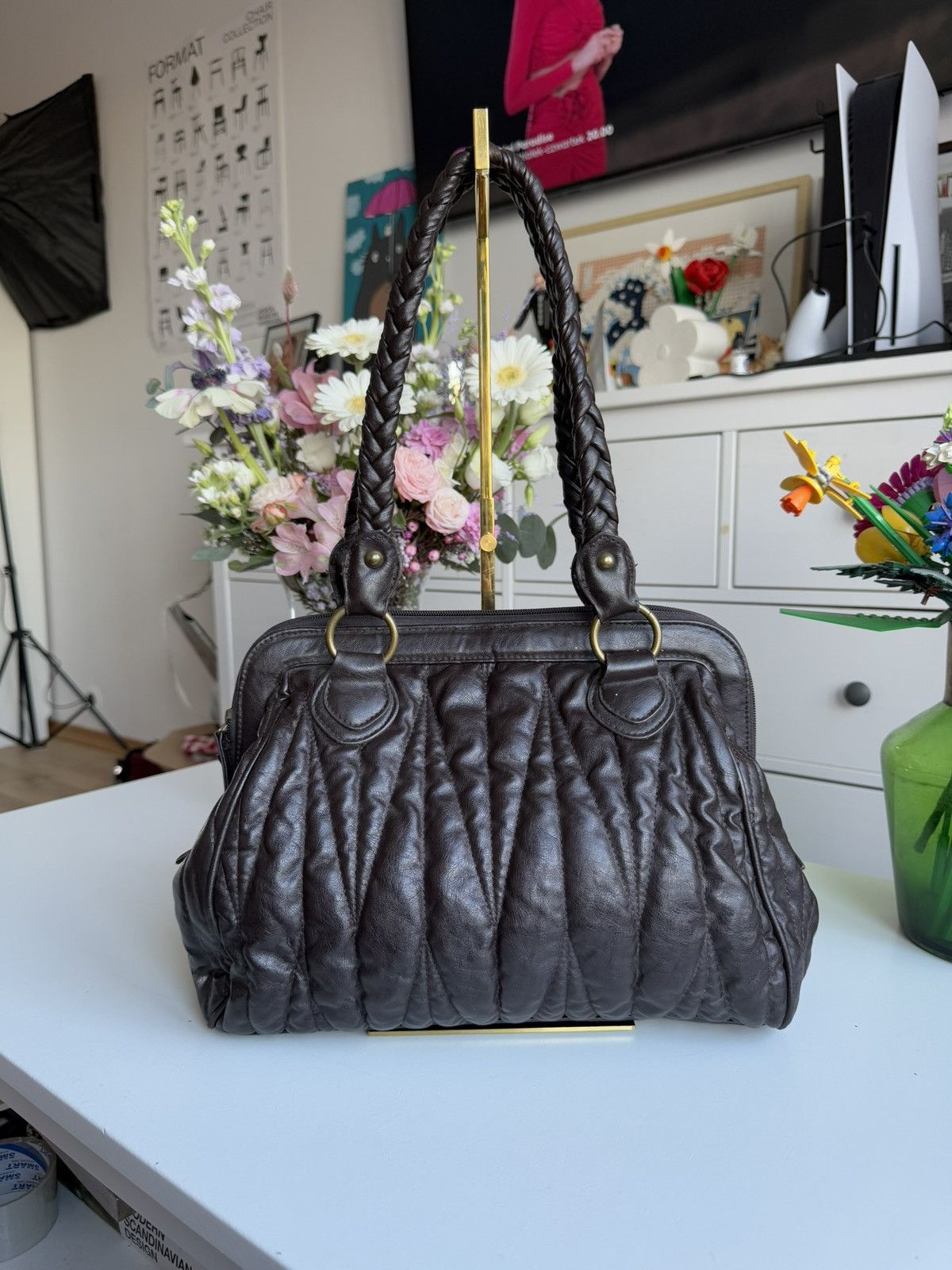 Japanese Brand VIntage y2k leather shoulder hand bag avantgarde opium retro Size ONE SIZE - 2 Thumbnail