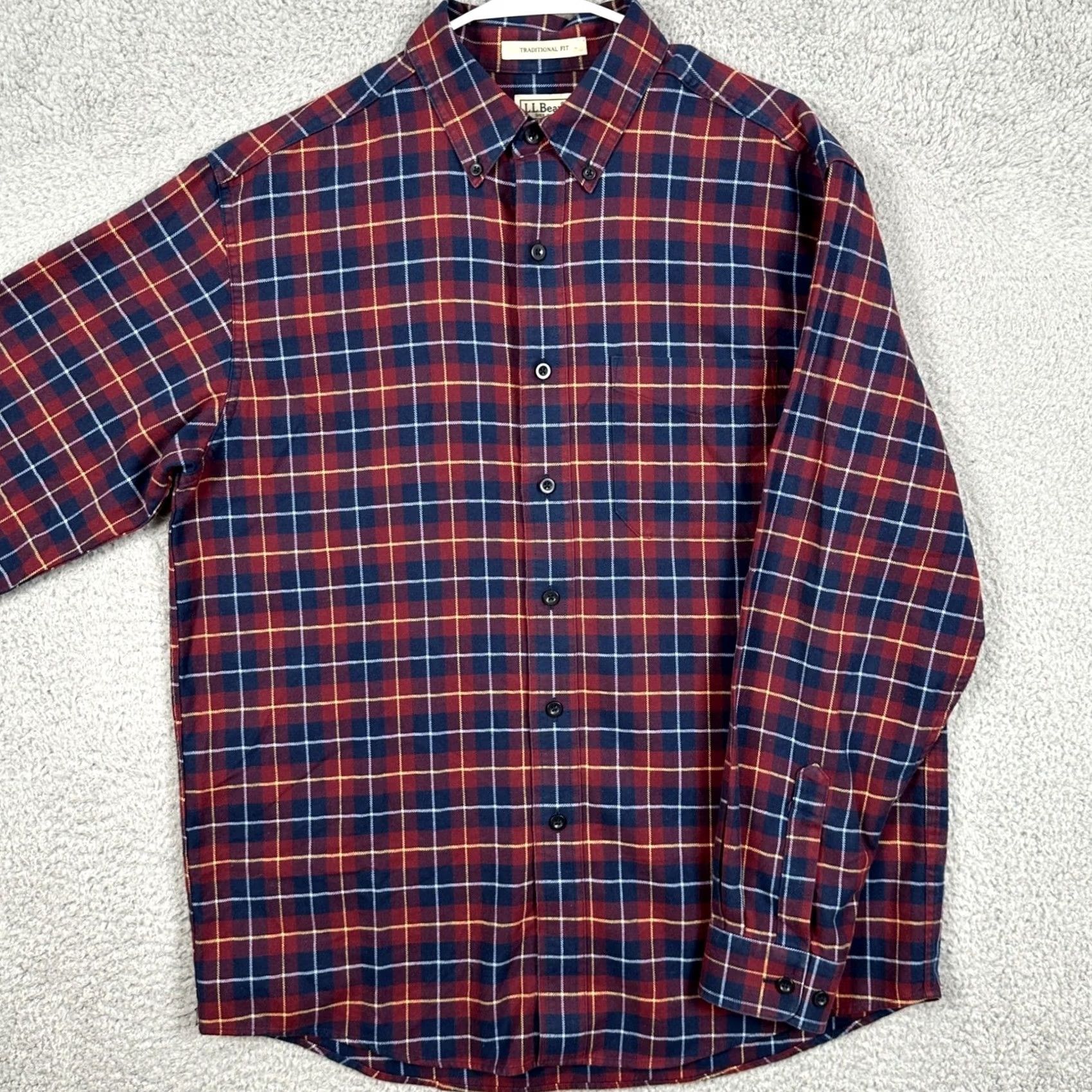 Vintage L.L. Bean Shirt Flannel Men M Red Plaid Traditional Button-Down Shirt Size US M / EU 48-50 / 2 - 2 Thumbnail