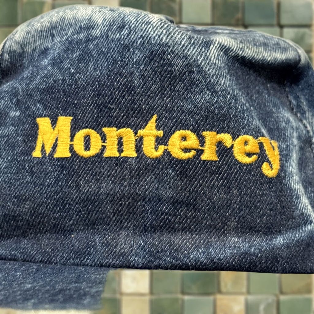 Denime VINTAGE Peter Cap Baseball Cap One Size Men Blue Denim Flat Brim Snapback Monterey Embroidered Size ONE SIZE - 1 Thumbnail