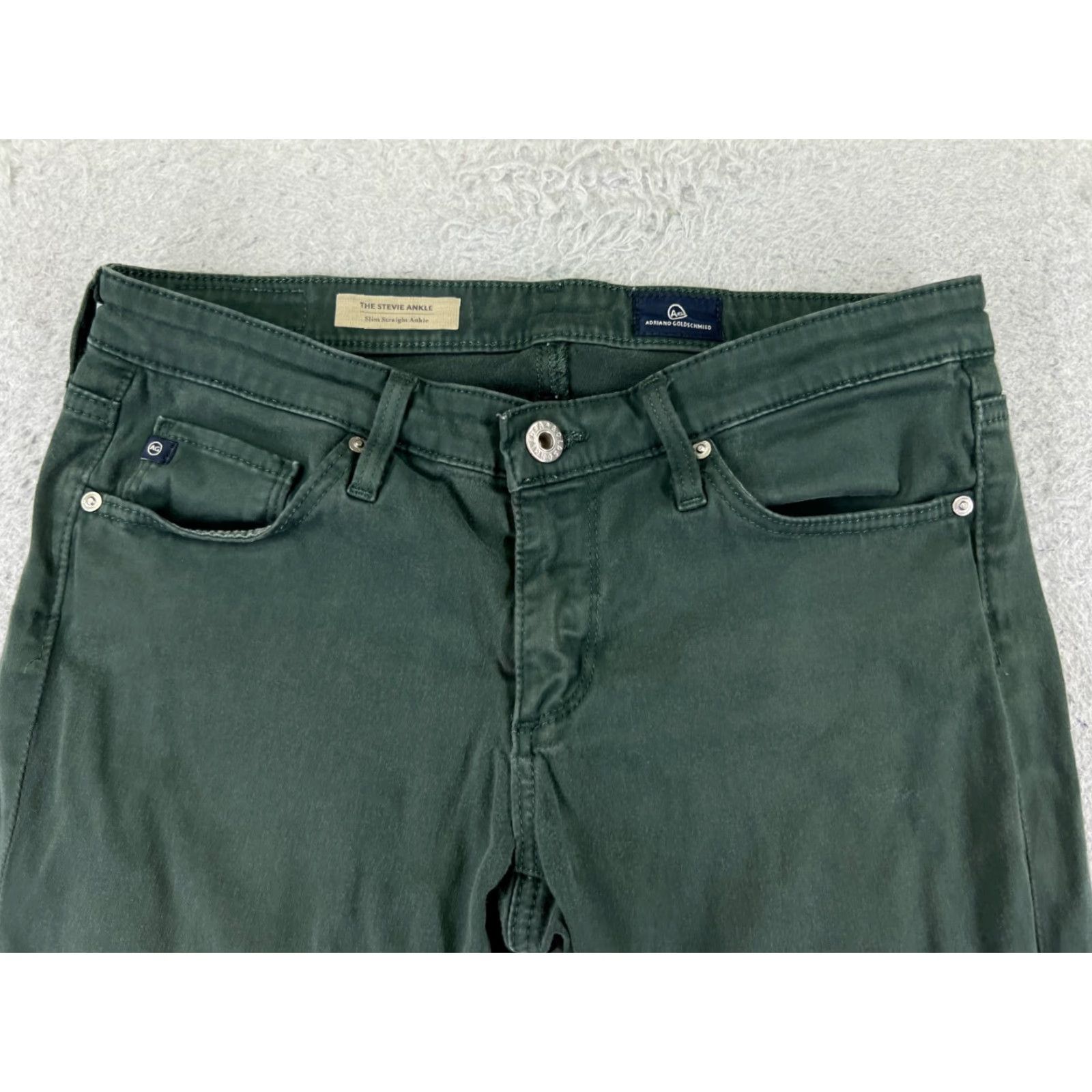 Anthropologie Anthropologie Paige Jeans Womens 27 Green Denim Skinny Cotton 26x31 Slim Retro Vintage? Size 27" / US 4 / IT 40 - 4 Thumbnail