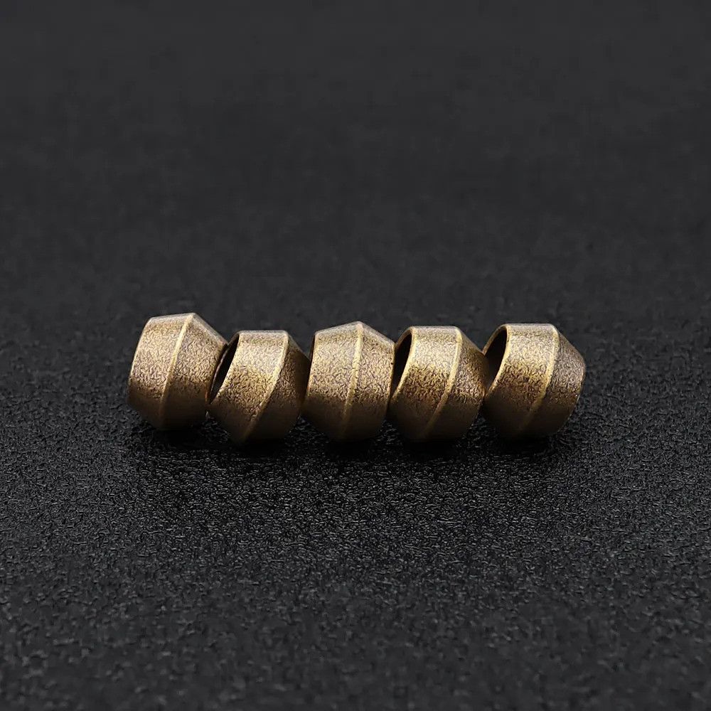 Handmade 10Pcs Small Brass Knife Beads Paracord Bead Zipper Umbrella Size ONE SIZE - 4 Thumbnail