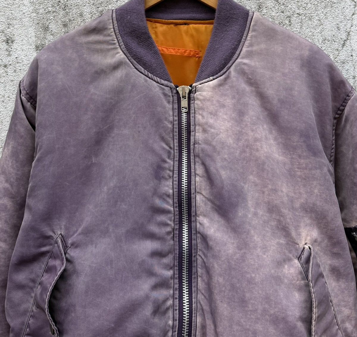Vintage Vintage Sun Faded Ma-1 Bomber Jacket Size US M / EU 48-50 / 2 - 7 Thumbnail