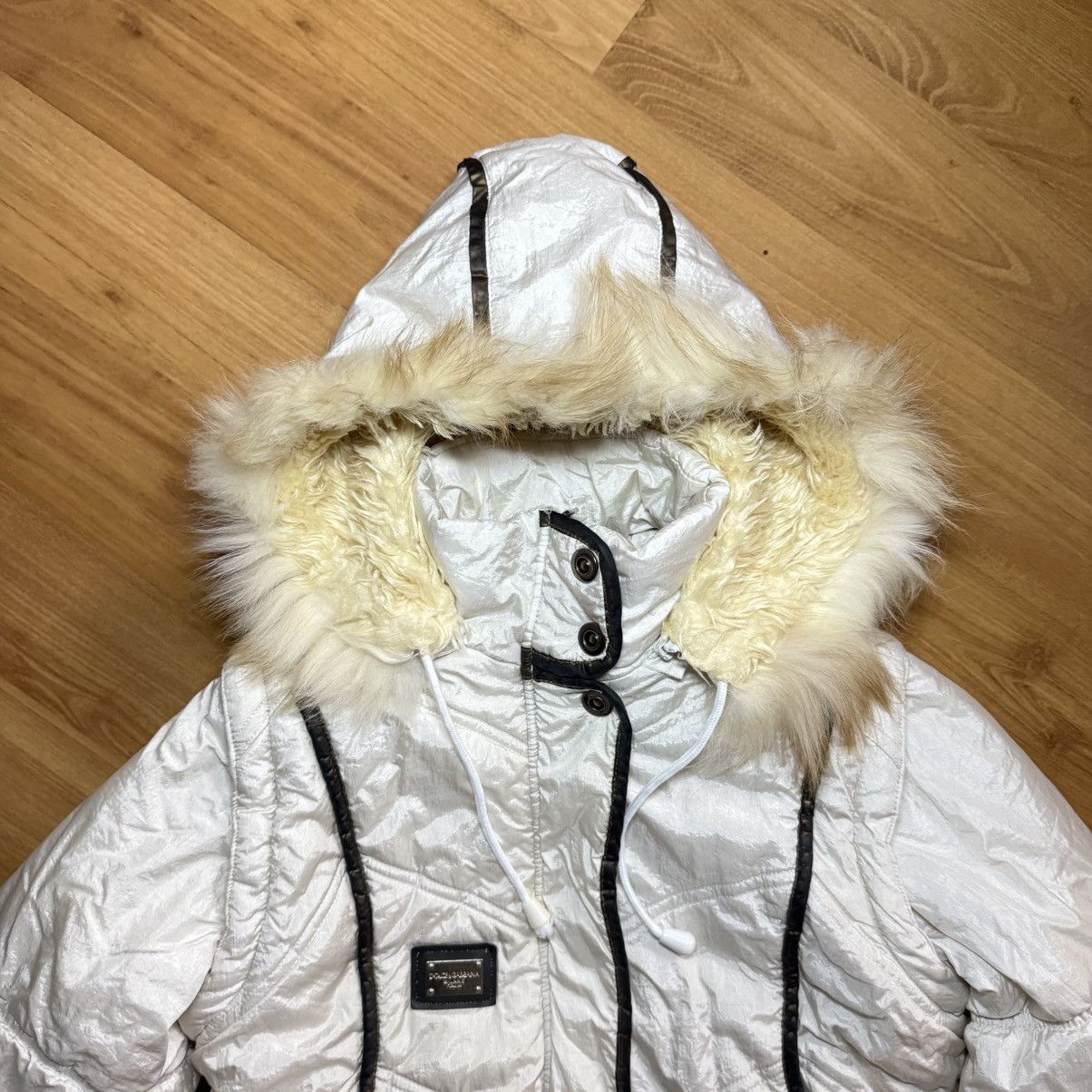 If Six Was Nine Fur Dolce & Gabbana Japanese Style Vest Bomber Jacket 90s Size M / US 6-8 / IT 42-44 - 4 Thumbnail